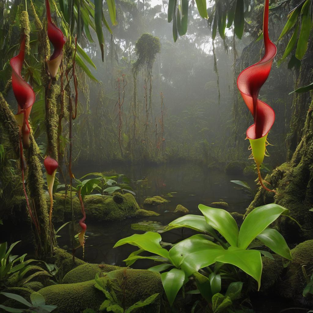 Bosque de plantas carnívoras